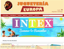 Tablet Screenshot of jugueteriaeuropa.com